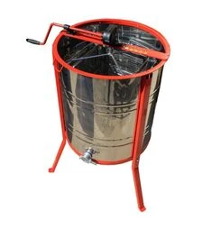 Медогонка 4-х рамкова поворотна нержавіюча, касети зварні нержавіючі, з підставкою (М5005P)