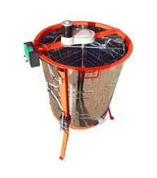 Медогонка 4-х рамочная поворотная нержавеющая, с электроприводом Pulse, с подставкой, 12В/220В (PA4301P)