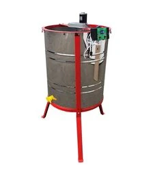 Медогонка 4-х рамкова поворотна нержавіюча, з електроприводом Pulse, з підставкою (MP0005PS)