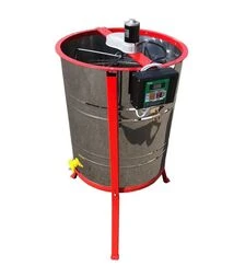 Медогонка 4-х рамкова поворотна нержавіюча, з електроприводом Pulse, з підставкою (MP0008PS)