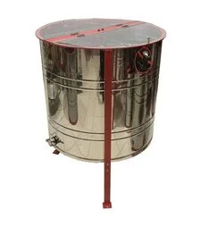 Медогонка 4-х рамкова  поворотна автоматична нержавіюча, ремінний привід (М8003)