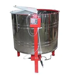 Медогонка 6-ти рамкова автоматична нержавіюча, ремінний привід (6B2SABN)