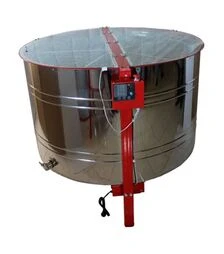 Медогонка 28-ми рамкова напівповоротна, автоматична нержавіюча, ремінний привід (28HRABN)