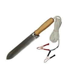 Ніж пасічника з електропідігрівом Гуслія нержавіюча сталь (112)