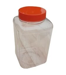 Банка з кришкою, пластикова, 1 л, 56 шт (TKS0056)