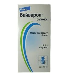 Смужки Байварол від кліща, флуметрин, для лікування та профілактики вароатозу, 4 шт (PV0005GR)