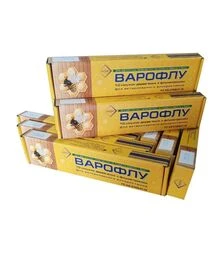 Смужки ВароФлу, флуметрин, для лікування вароатозу, 10 упаковок (PV1011)