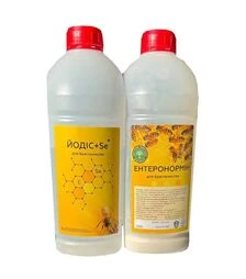 Пробіотик Ентеронормін, 200 г з водним розчином Йодіс+Se, 1000 мл, 50 доз (E502001)