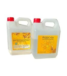 Пробіотик Ентеронормін, 400 г з водним розчином Йодіс+Se, 2000 мл, 100 доз (E1004002)