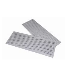 Решітка донного пилкозбірника Lyson 408х148 мм, круглі отвори (RP0003PL)