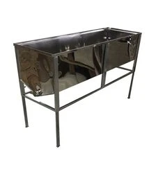 Стіл для розпечатування стільників 1,5 м, плоский кошик, нержавіючий кран (1643N)