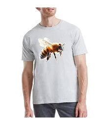 Футболка сіра З Бджолою (FU0004)