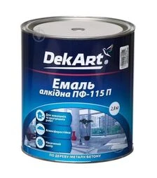 Фарба для вуликів DekArt ПФ-115 емаль алкідна жовта, 2,8 кг (DAPF2.8YE)