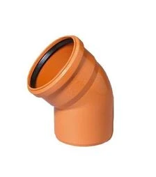 Коліно ПВХ 250 під 45°