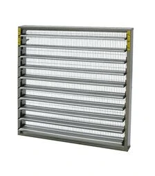 Ручні вентиляційні жалюзі 1000х1000х100 мм