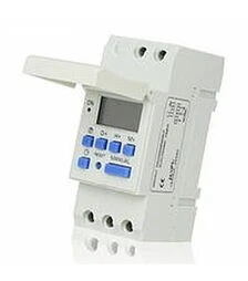 Таймер электронный на DIN-рейке Lemanso с прозрачной крышкой 16A-1NO+1NC LM6352