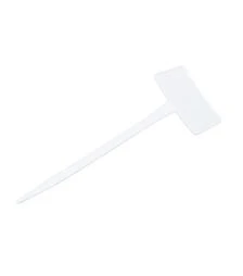 Табличка для растений М-200 белая, 8,5х5,5 см, ножка 20 см