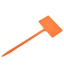 Табличка для растений АММА №3 оранжевая, 5x3 см, ножка 10 см