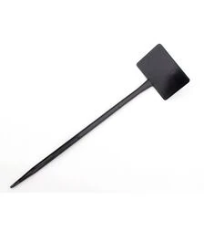 Табличка для рослин М-300 чорна, 8,5х5,5 см, ніжка 30 см