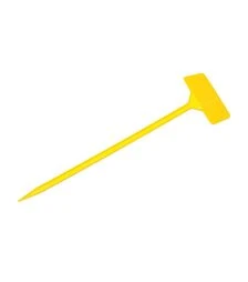 Табличка для растений М-300 желтая, 8,5х5,5 см, ножка 30 см