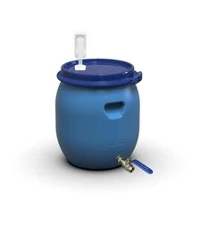 Бочка для брожения Litolan 45 л, с U-образным клапаном и краном 1/2" из нержавеющей стали (29644)