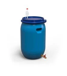 Бочка для брожения Litolan 65 л, с S-образным клапаном и латунным краном 1/2" (29635)