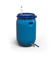 Бочка для брожения Litolan 65 л, с S-образным клапаном и краном 1/2" из нержавеющей стали (29633)