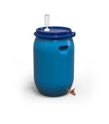 Бочка для брожения Litolan 65 л, с U-образным клапаном и латунным краном 1/2" (29636)