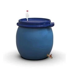 Бочка для брожения Litolan 80 л, с S-образным клапаном и латунным краном 1/2" (29685)