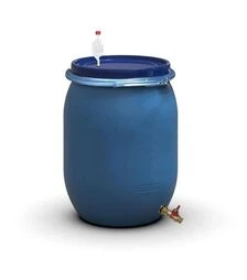 Бочка для брожения Litolan 130 л, с гидрозатвором и латунным краном 1/2" (27645М)
