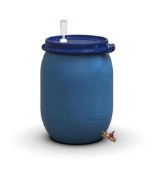Бочка для брожения Litolan 130 л, с U-образным клапаном и латунным краном 1/2" (27646)