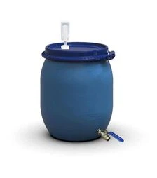 Бочка для брожения Litolan 130 л, с U-образным клапаном и краном 1/2" из нержавеющей стали (27644)