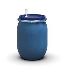 Бочка для брожения герметичная Litolan 130 л, с металлическим хомутом и гидрозатвором (27642М)