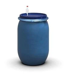 Бочка для брожения герметичная Litolan 150 л, с металлическим хомутом и гидрозатвором (27611М)