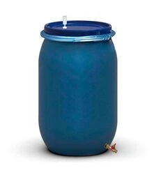 Бочка для брожения Litolan 210 л, с гидрозатвором и латунным краном 1/2" (2762121М)