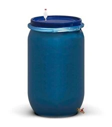 Бочка для брожения Litolan 230 л, с гидрозатвором и латунным краном 1/2" (2703111М)