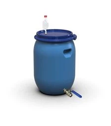 Бочка для брожения Litolan 55 л, с S-образным клапаном и краном 1/2" из нержавеющей стали (29653)