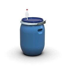 Бочка для брожения Litolan 55 л, с металлическим хомутом и S-образным клапаном (29651М)