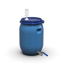 Бочка для брожения Litolan 55 л, с U-образным клапаном и краном 1/2" из нержавеющей стали (29654)