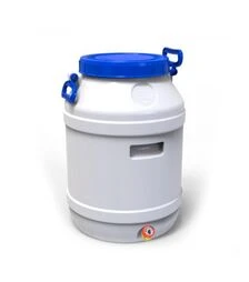 Бидон пищевой Европласт 55 л, с вентильным краном (172771)