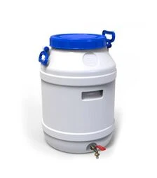Бидон пищевой Европласт 55 л, с латунным краном (172774)