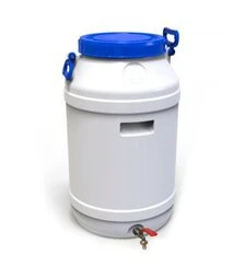 Бидон пищевой Европласт 65 л, с латунным краном (172594)