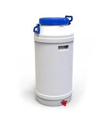 Бидон пищевой Европласт 75 л, с пластиковым краном (171953)