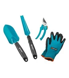 Комплект GARDENA Classic Ergo: секатор + совок + совок прополювальний + рукавички (08965-30.000.00)