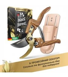 Секатор GRUNTEK PROFI Black Forest Edition в кобуре (295216012)