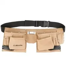 Пояс для інструментів шкіряний Bellota PC6BOL, 6 кишень