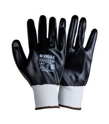 Рукавички трикотажні Sigma з повним  нітриловим покриттям, розмір 10 (9443561)