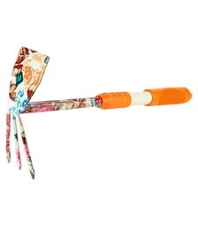 Мотыга комбинированная Flora, плоская + 3-х зубчатая orange TPR (5043054)