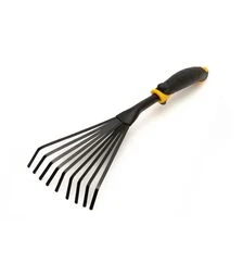 Грабли садовые MASTERTOOL 420х145 мм, 9 зубов, с двухкомпонентной ручкой (14-6175)