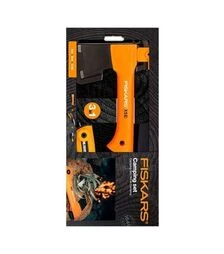 Подарочный набор Fiskars: топор X5 XXS + нож + пила (1057912)